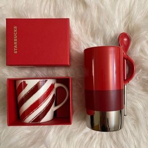 Starbucks mugs lot of two rare collectible holiday